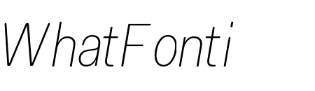 Fakt Soft SemiCondensed Thin Italic