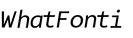 Alto Mono Normal Italic