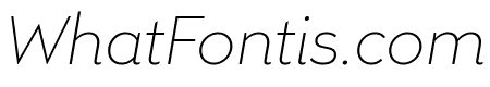Remo Plus Thin Italic