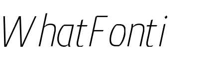 Meran Condensed Thin Italic