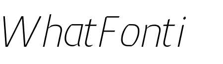 Meran Thin Italic
