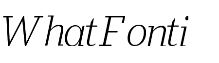 Stan Light Italic
