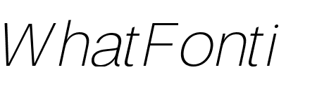 Finis Text Thin Italic