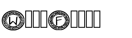 Celtic Circle Alphabet Regular