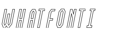 AM SLIM OUTLINE Italic
