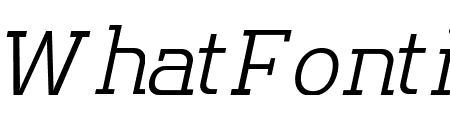 Flatory Slab ExtraLight Italic