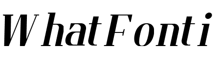 Flatory Serif Bold SemiCondensed Italic