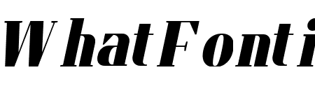 Flatory Serif Black SemiCondensed Italic