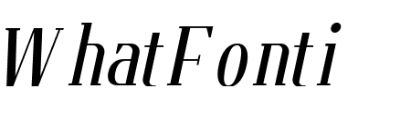 Flatory Serif Medium Condensed Italic