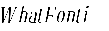 Flatory Serif Light Condensed Italic