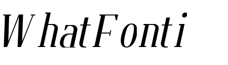 Flatory Serif Condensed Italic