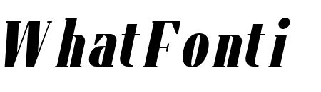 Flatory Serif Black Condensed Italic