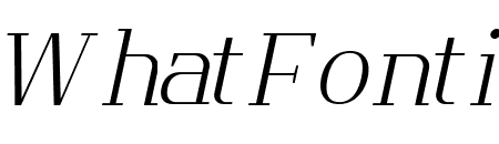 Flatory Serif ExtraLight Italic