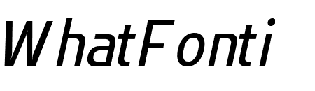 Flatory Sans SemiCondensed Italic
