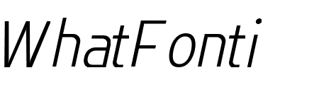 Flatory Sans ExtraLight SemiCondensed Italic