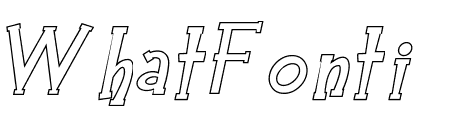 Hey Alfred Hollow Italic