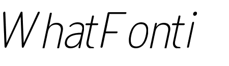 Opun Mai ExtraLight SemiCondensed Oblique