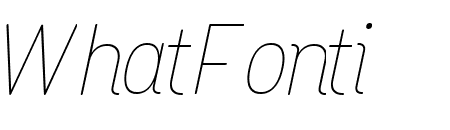 Opun Mai Thin SemiCondensed Italic