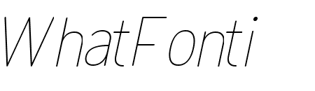 Opun Mai Thin SemiCondensed Oblique