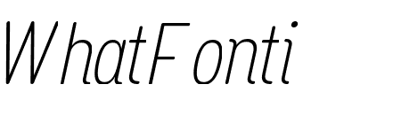 Opun Mai ExtraLight Condensed Italic