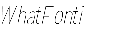 Opun Mai Thin Condensed Oblique