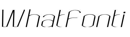 Bokeseni ExtraLight Expanded Italic