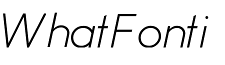 U8 Thin Italic