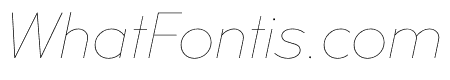 U8 Hairline Italic
