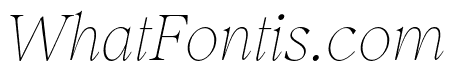 Inferi Thin Italic