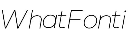 Nexa Thin Italic