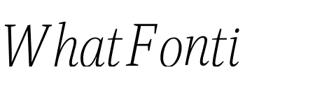 Singel Light Italic