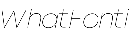 Mont Thin Italic