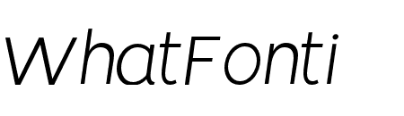 Vision Light Italic