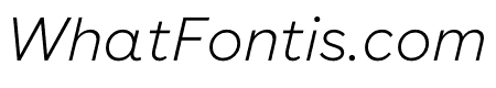 Buenos Aires Thin Italic
