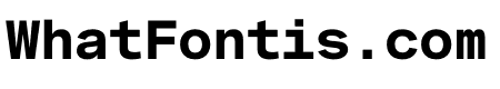 Spezia Mono Bold