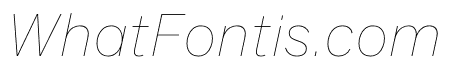 Spezia Normal Thin Italic