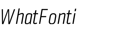 Klavika Condensed Light Italic