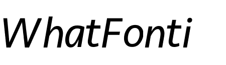 Seravek Regular Italic