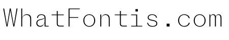 Proto Grotesk Mono Extra Light