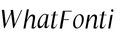 Columbia Sans Display Italic