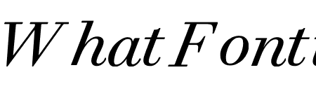 Trianon Text Italic