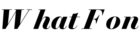 Trianon Display Black Italic