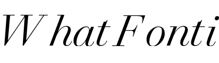 Trianon Display Light Italic