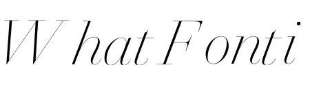 Trianon Grande ExtraLight Italic