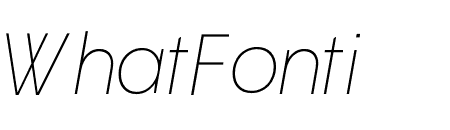 Wigrum Thin Italic