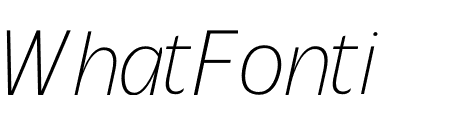 TFForever Extralight Italic