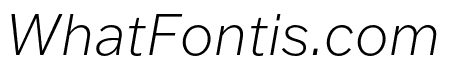Franklin Gothic ATF Extra Light Italic