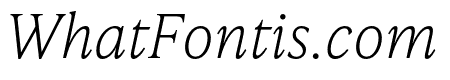 IvyPresto Text Thin Italic