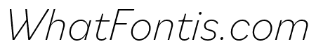 Bilo ExtraLight Italic