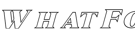 Marques Outline Italic